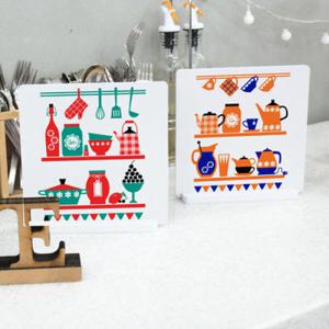 아트박스/꾸밈 ii564-스탠드액자2P_북유럽키친