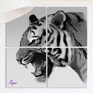 아트박스/꾸밈 if436-멀티액자_포효하는호랑이