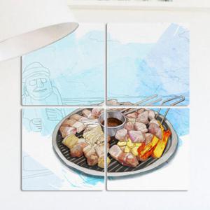 아트박스/꾸밈 ib466-멀티액자_숯불고기