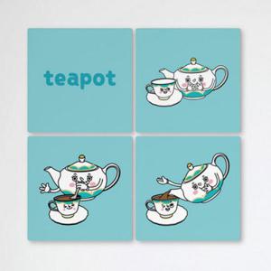 아트박스/꾸밈 ib515-멀티액자_꼬마찻잔과엄마티포트