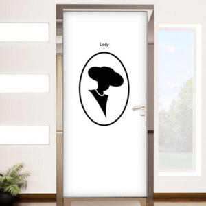 아트박스/꾸밈 ie220-레이디젠틀맨화장실_현관문시트지