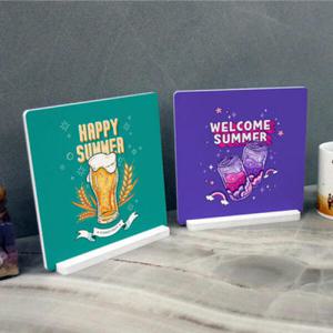 아트박스/꾸밈 ic874-스탠드액자2P_시원한음료5