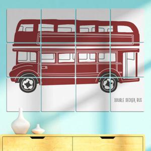 아트박스/꾸밈 cd205-멀티액자_영국상징(2층버스)