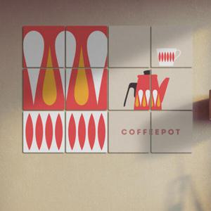 아트박스/꾸밈 id426-멀티액자_북유럽패턴30(커피포트)