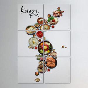 아트박스/꾸밈 if832-멀티액자_음식한반도지도