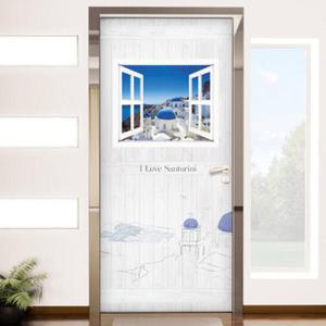 아트박스/꾸밈 co063-그리스_산토리니_현관문방문시트지