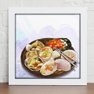 아트박스/꾸밈 ix177-먹거리_해산물_인테리어액자