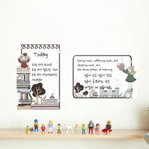 아트박스/꾸밈 ix201-소녀들의학교04_칠판시트_칠판스티커