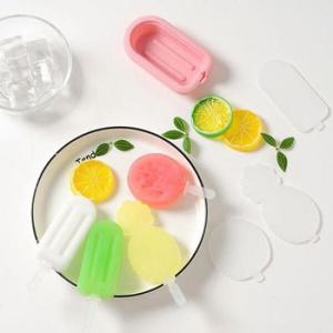 아트박스/와인앤쿡 실리콘 샤벳 아이스크림틀 1개(색상랜덤)