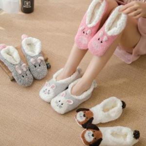 아트박스/홀리지 보이슨 양털 캐릭터 따뜻한 덧신 실내화