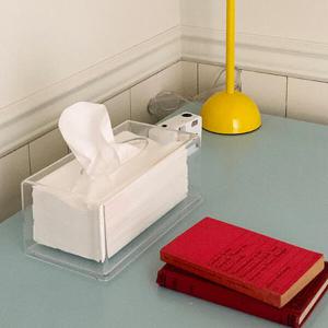 아트박스/더프리그 인테리어 투명 아크릴 티슈 케이스 -두루마리