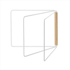 아트박스/와인앤쿡 스타일리쉬 화이트 철재 우드 행주건조대1개