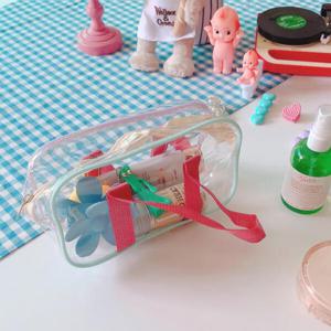 아트박스/올패턴 투명 PVC 파우치 손가방(스몰)