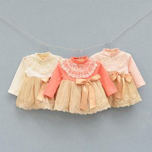 아트박스/엠케이 포인트 리본 레이스 원피스 (0-36개월) 302241