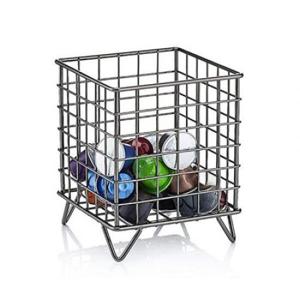 아트박스/와인앤쿡 미니멀 철제 캡슐커피 보관함 블랙 1개