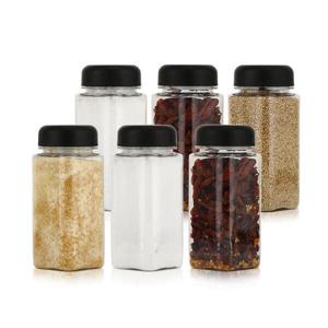 아트박스/비프로젝트 바른락 사각(블랙) 패트 양념통 400ml 6P