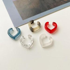 아트박스/이룸 아크릴 투명 미니 하트 이어커프 귀찌