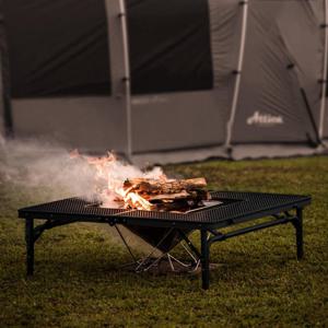 아트박스/카즈미 카즈미 아이언메쉬 화로대 테이블 2 경량 캠핑