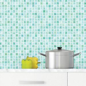 아트박스/금강 인테리어 시트지 MDT-09 타일 에메랄드 (50cmX2.5