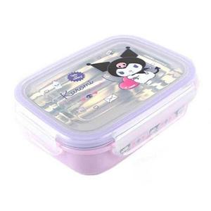 아트박스/문구앤토이스 [산리오] 쿠로미 밀폐 사각 스텐도시락