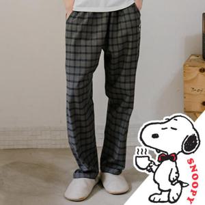 아트박스/알콩단잠 남성 슬립웨어 스누피 잠옷 수면파자마 체크