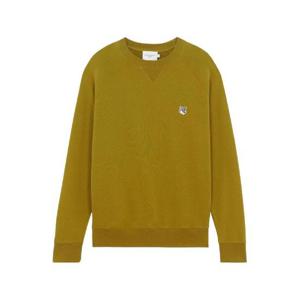 메종 키츠네 그레이 폭스 헤드 패치 클래식 스웨트셔츠 아보카도 HM00309KM0001-P356