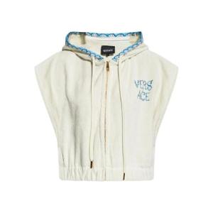 베르사체 후드 크롭 탑 10211401A15211