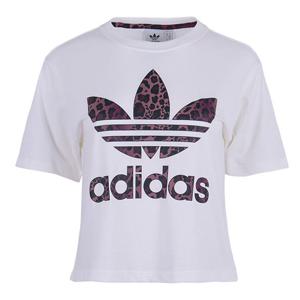 아디다스 오리지널 여성 레오파드 반팔 티셔츠 HK5186