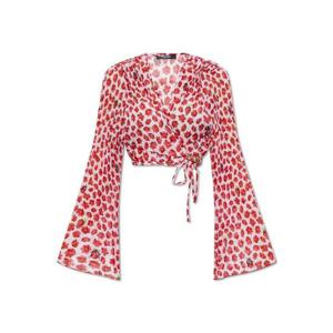 베르사체 크롭 플리츠 비치 셔츠 10190461A13680 5W690 TP943936475