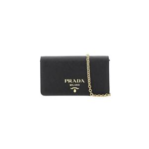 프라다 사피아노 레더 체인 미니 숄더백 블랙 1BP023-NZV-F0002