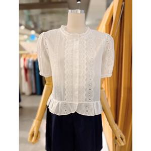 ab.fz 요미 펀칭 자수 블라우스 (ABXZ3ZB37H) US
