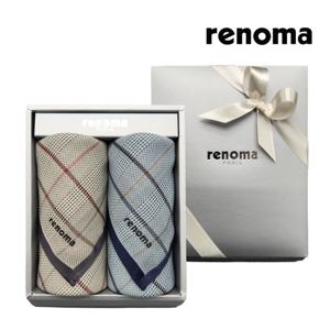 [레노마(손수건)]남성용 정장손수건 2매세트 RDL9203 SET