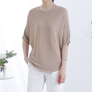 [플랜비컬렉션] 페미닌 가오리 루즈핏 니트_PD2506KN617B