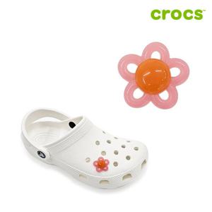 [크록스]핑크 꽃 지비츠 10016100