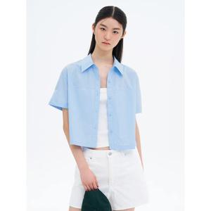 (355665LY1Q) [에잇세컨즈] 베이직 반팔셔츠  스카이 블루