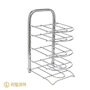 리빙코아 사각 후라이팬 정리대 5단