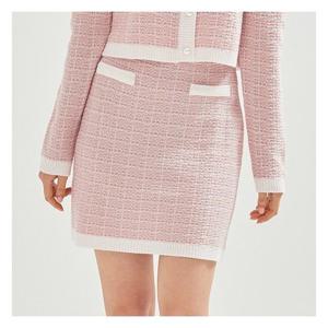 [로엠]트위드 미니 니트 스커트 (RMWKC23RT6-T)