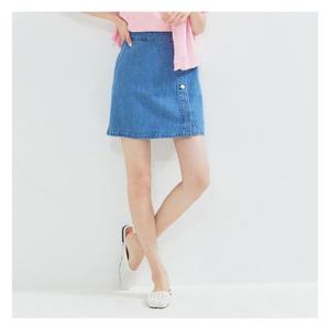 [로엠]랩형 미니 데님 스커트 (RMWJC26RT1-T)
