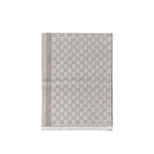 구찌 GG 울 실크 스카프 그래파이트 베이지 282390-3G704-1578