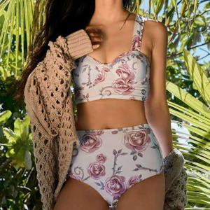 슈퍼링크 여성 와이어 하이웨이스트 비키니_SW9BI004