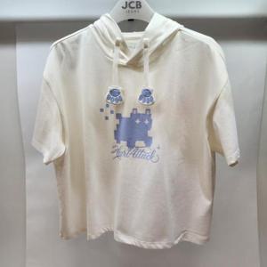 애플핑크 HC06 퍼지 캣 후드 반팔티셔츠 APK8U324GSI