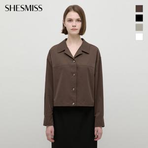 [쉬즈미스] 절개 크롭 셔츠_SWWSTP32090