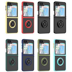 갤럭시Z 플립7 케이스/F766 컬러팜 투톤 핑거링 범퍼케이스