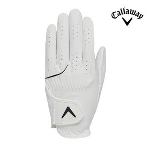 캘러웨이 올웨더 남성용 왼손 합피 골프장갑 화이트/블랙