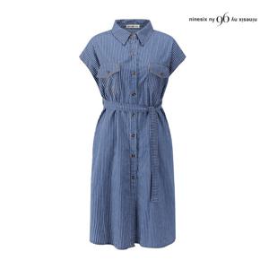[나인식스뉴욕(영캐릭터)]스트라이프 스트랩 캐주얼 원피스 (NP7OP004M0)