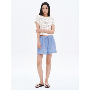 (165725AY3P) [에잇세컨즈] 스트라이프 밴딩 숏팬츠  블루