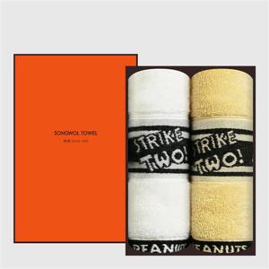 송월타올 스누피 플레이스포츠 수건 2매 선물세트 답례품