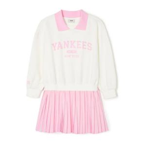 M MLB키즈트레이닝세트 NQK 7FOPV0141-50PKP 바시티 맨투맨 원피스