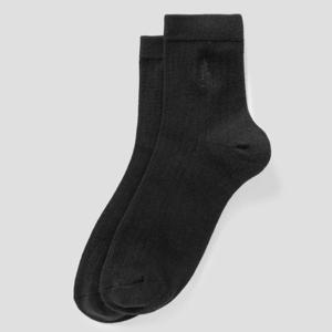 [빈폴] 남녀공용 솔리드 중목 양말 - 블랙 BE57KTM115 026(남성)