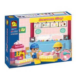 옥스포드 아이스크림매장 블럭 블록 만들기 장난감 IS2771